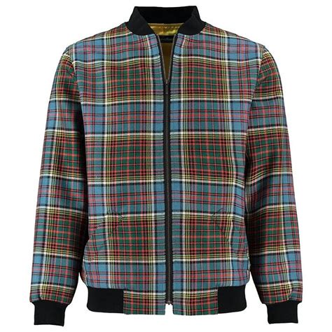 prada tartan bomber men|Men's Jackets And Coats .